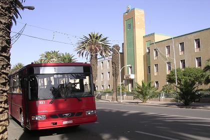 Public bus on Harnet Avenue - Asmara - Eritrea