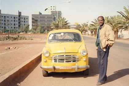 Old Asmara taxi on the Airport Road Asmara