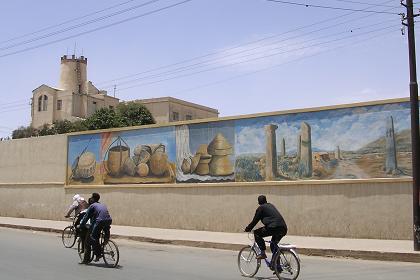 Wall painting  - Lasta Street Asmara - Eritrea