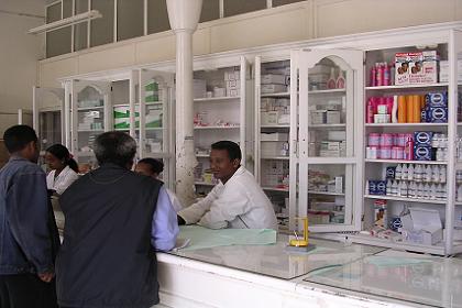 Interior of No 1 pharmacy Asmara (near the post office).
