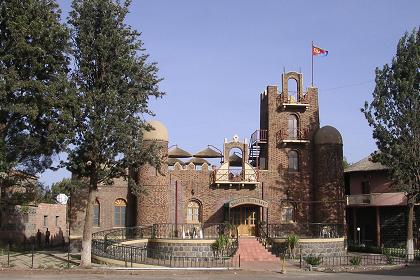 Traditional building at the Asmara Expo grounds