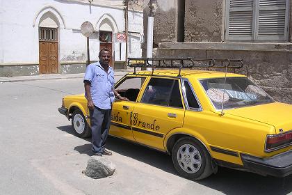 Massawa taxi driver - Downtown Massawa.